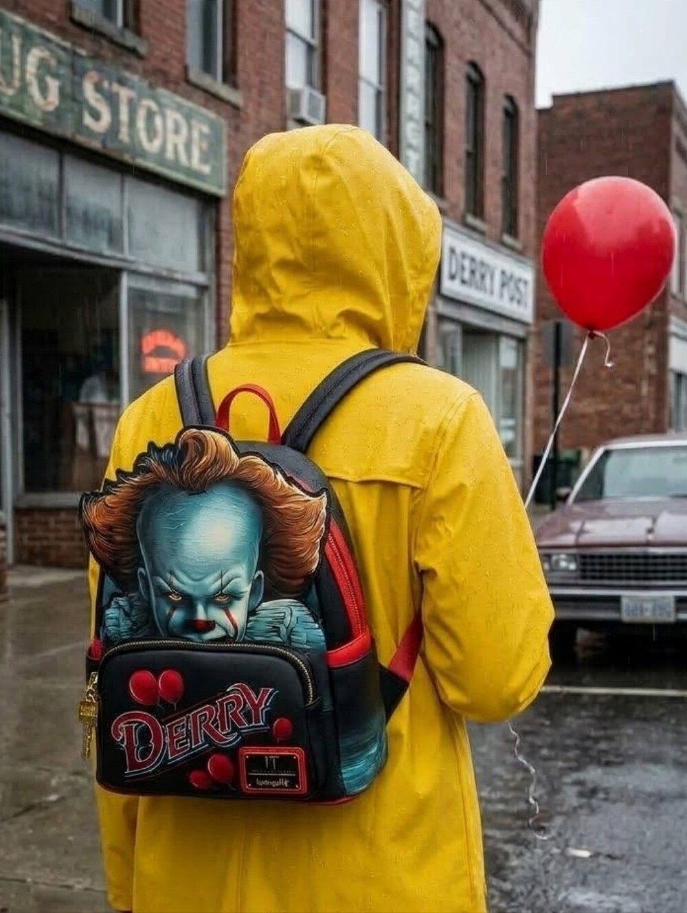 Loungefly IT Pennywise Cosplay Light-Up Mini Backpack NWT